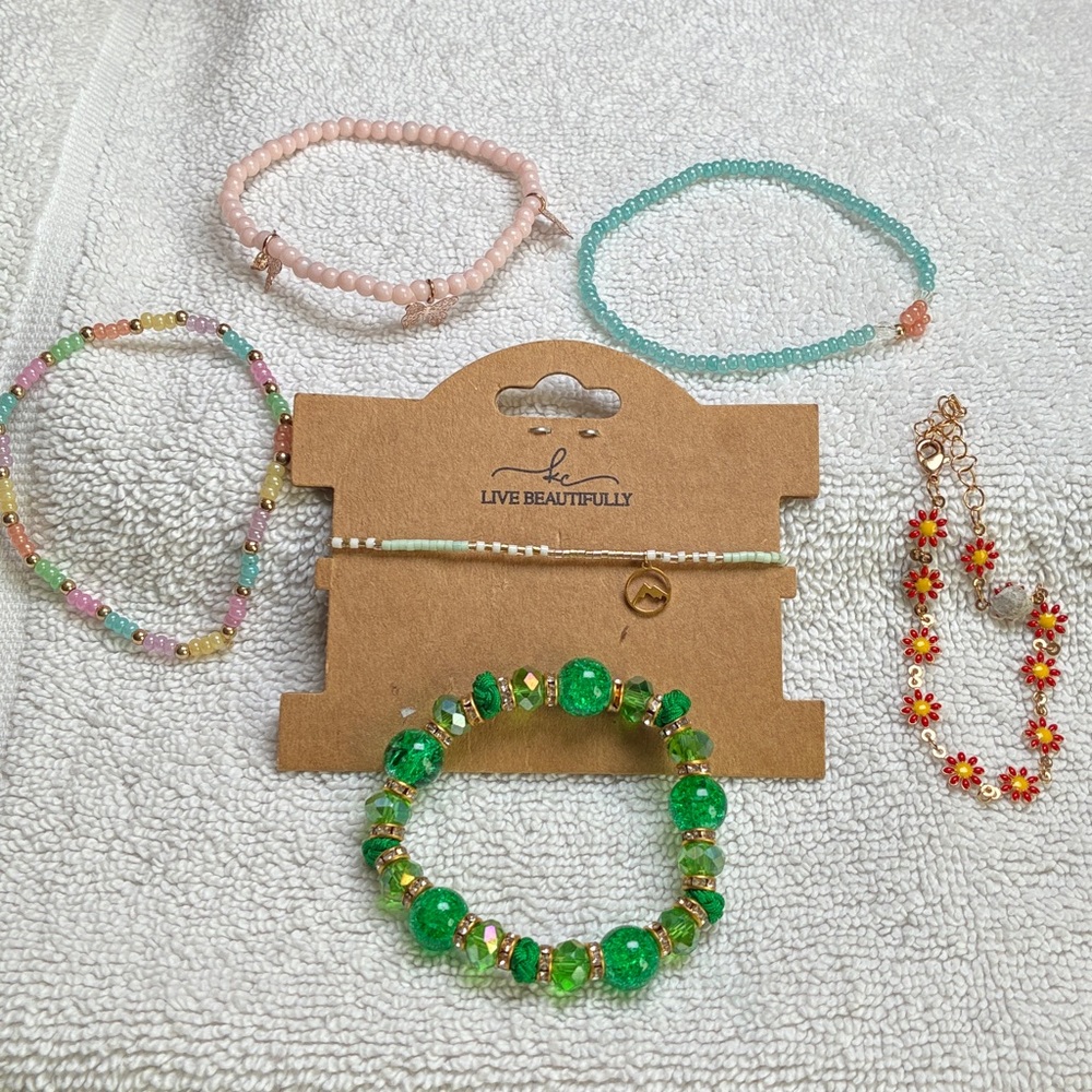 Colorful Beaded Bracelet Set